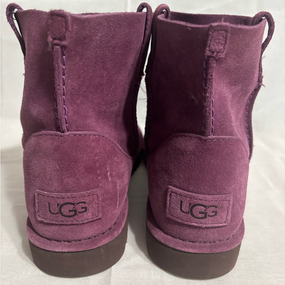 UGG Purple Suede Ankle Boots - Picture 3 of 8